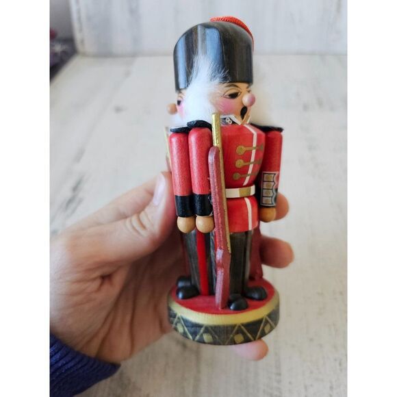 Wooden nutcracker ornament unique Xmas tree vintage - Picture 5 of 9